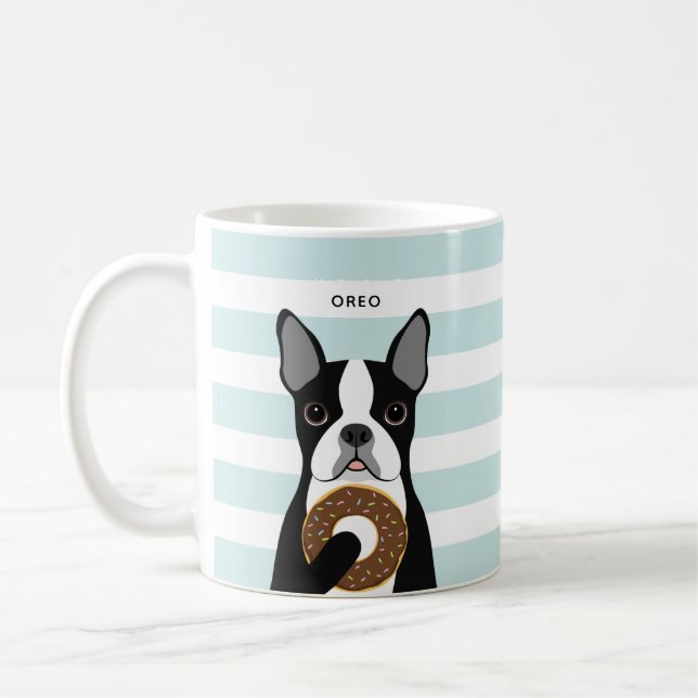 Boston Terrier Tasse (Links)