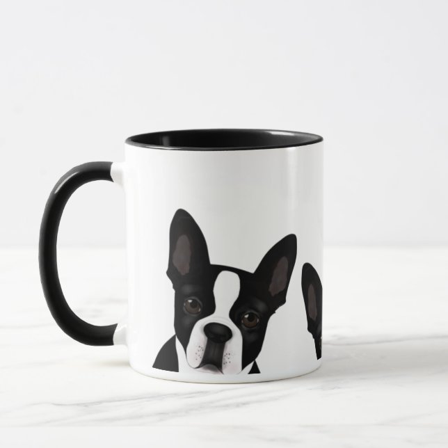 Boston Terrier Tasse (Links)
