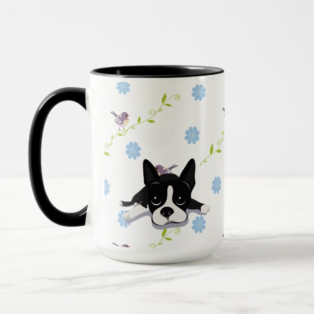 Boston Terrier Tasse (Links)