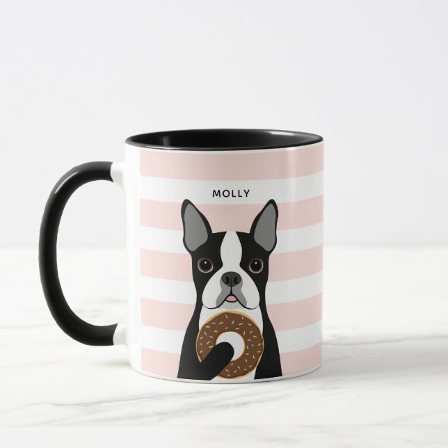 Boston Terrier Tasse (Links)