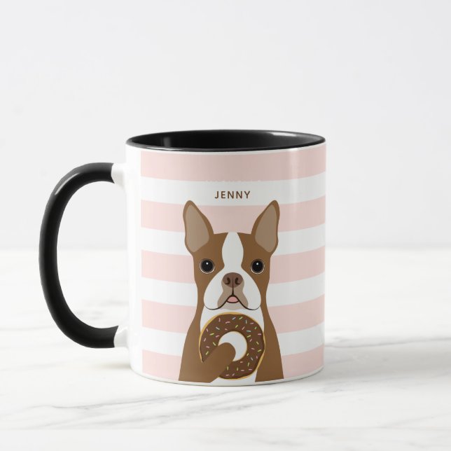 Boston Terrier Tasse (Links)