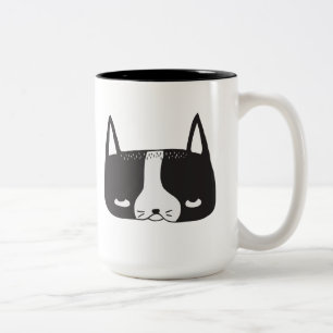 Boston-Terrier-Tasse Zweifarbige Tasse