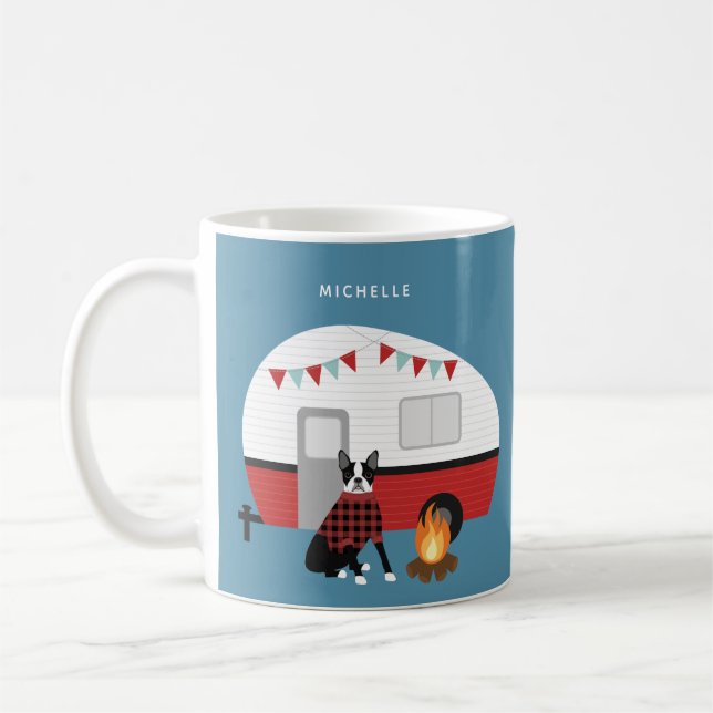 Boston-Terrier-Tassen Kaffeetasse (Links)