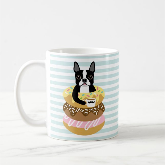 Boston-Terrier-Tassen Kaffeetasse (Links)