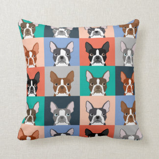 Boston Terrier Tiles - niedliches Boston Terrier K Kissen