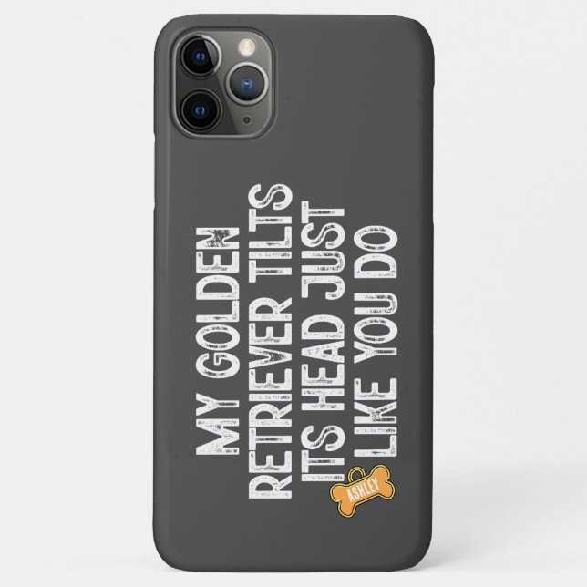 Boston Terrier Tilts Head Funny Quote Dog Vater Case-Mate iPhone Hülle (Rückseite)