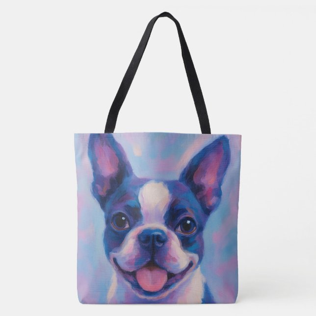 Boston Terrier Tote Bag (Vorderseite)