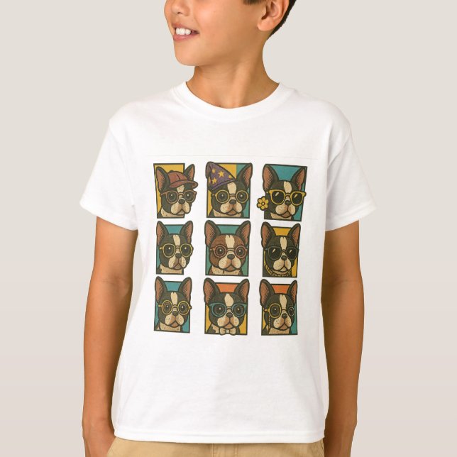 Boston Terrier Trendsetter T-Shirt (Vorderseite)