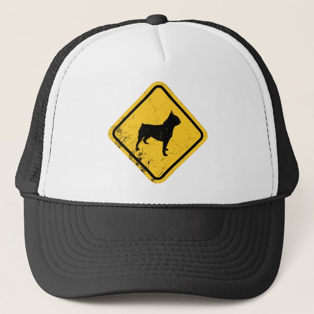 Boston Terrier Truckerkappe (Vorderseite)