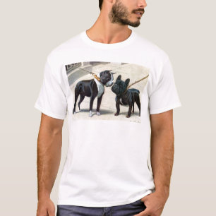 Boston Terrier u. französische Bulldogge T-Shirt