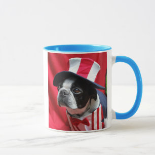 Boston-Terrier-Uncle Sam Tasse