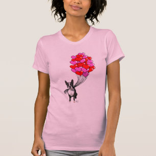 Boston Terrier und Ballone T-Shirt