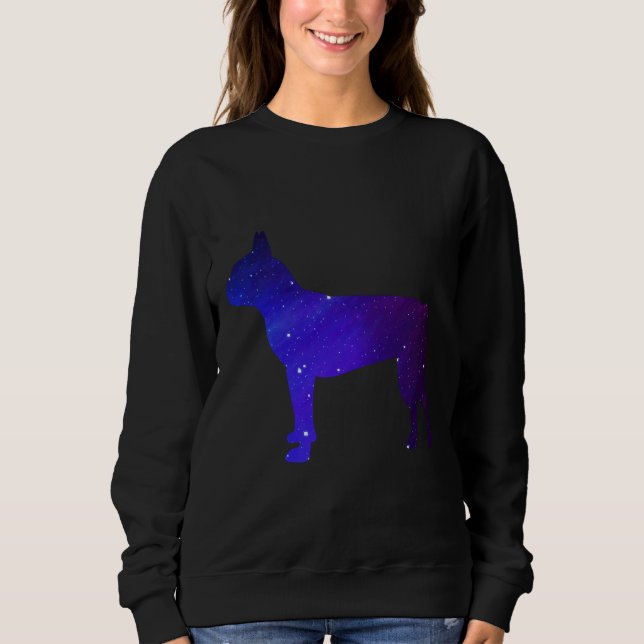 Boston Terrier Universe Sweatshirt (Vorderseite)