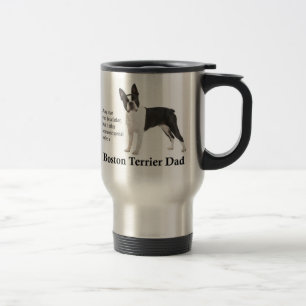 Boston-Terrier-Vater-Reise-Tasse Reisebecher