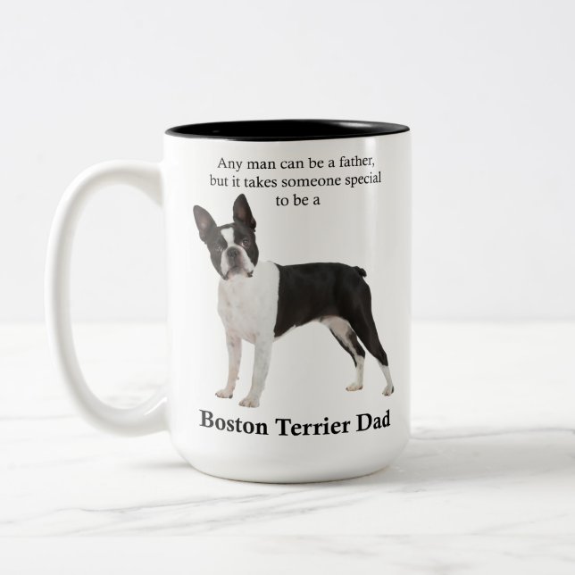 Boston Terrier Vater Tasse (Links)