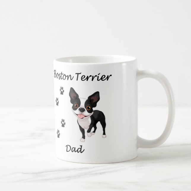 Boston-Terrier-Vater Tasse (Rechts)