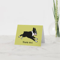 Boston Terrier Vielen Dank (individualisierbar)