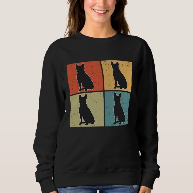 Boston Terrier Vintage  3 Sweatshirt (Vorderseite)
