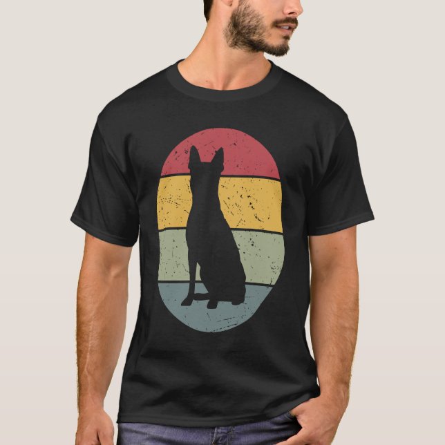 Boston Terrier Vintage T-Shirt (Vorderseite)