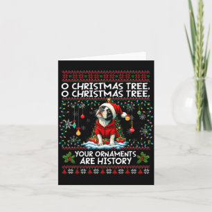 Boston Terrier Weihnachtsbaumdekorationen Hunde Li Dankeskarte