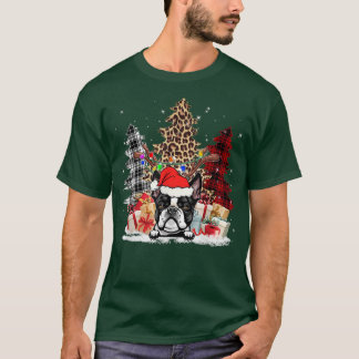 Boston Terrier Weihnachtsmannmütze Light Buffalo K T-Shirt