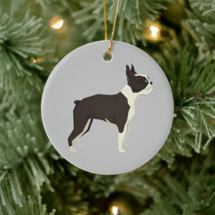 Boston Terrier Weihnachtsschmuck