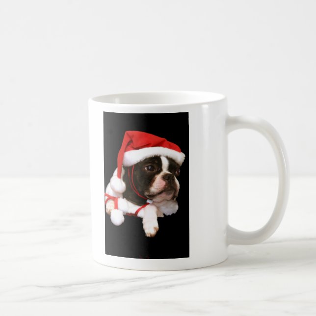 Boston-Terrier-Welpen-Sankt-Tatzen-Tasse Kaffeetasse (Rechts)