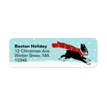 Boston Terrier Winter Holiday Niedlich Dog Weihnac