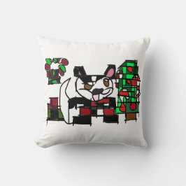 Boston Terrier Winter Kissen