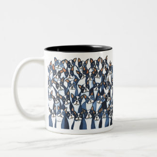 Boston Terrier Zweifarbige Tasse