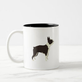 Boston Terrier Zweifarbige Tasse
