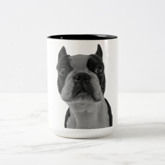 Boston-Terrier Zweifarbige Tasse