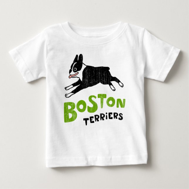 Boston Terriers Baby T-shirt (Vorderseite)