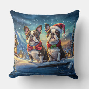 Boston Terriers Holiday Design by Rich AMeN Gill Kissen
