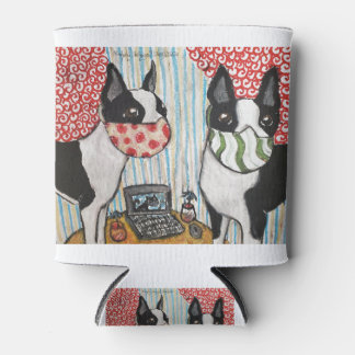 Boston Terriers in Quarantine Dosenkühler