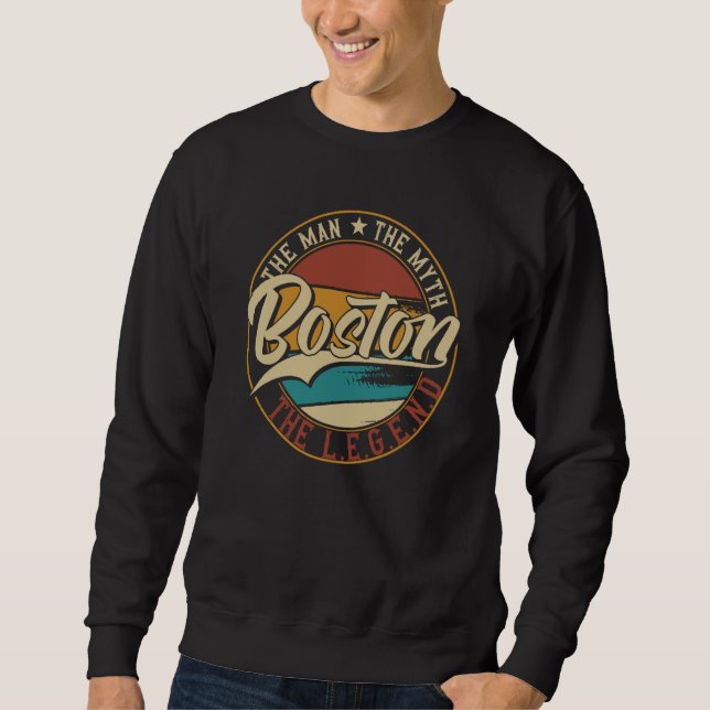 Boston The man the myth the legend Sweatshirt (Vorderseite)