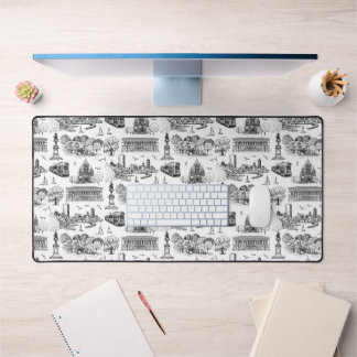 Boston Toile (Anniversar-Ausg.) Schwarz/Weiß Schreibtischunterlage