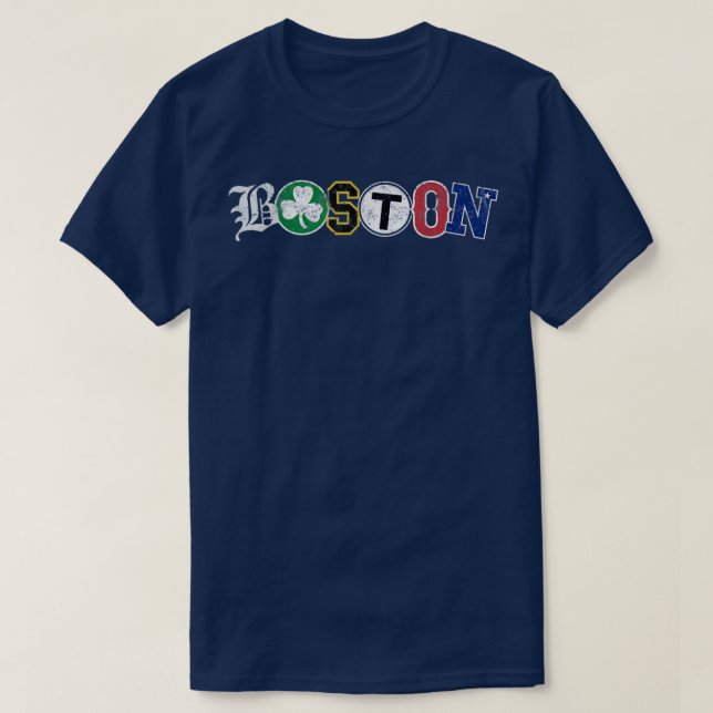 Boston Townie Sport-Shirt neuer Fanfarenfan T-Shirt (Design vorne)