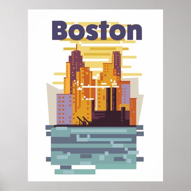 Boston Travel Poster (Vorne)