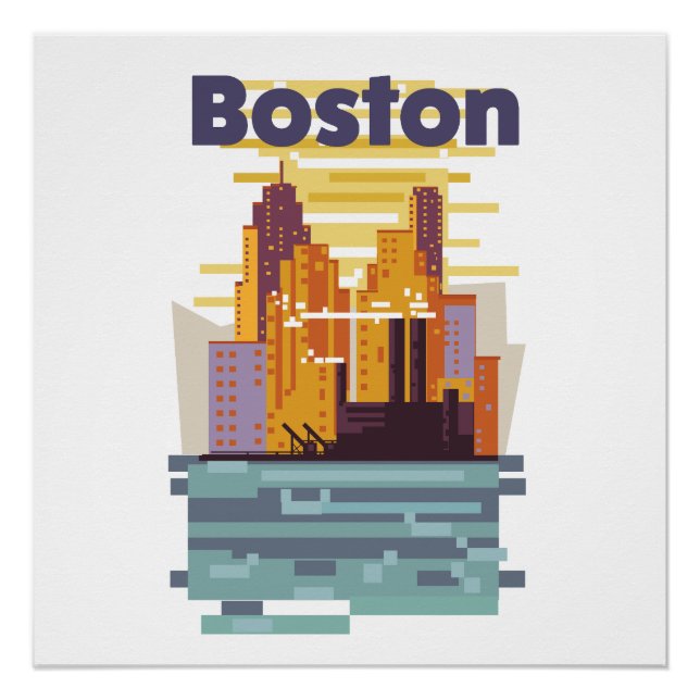 Boston Travel Poster (Vorderseite)