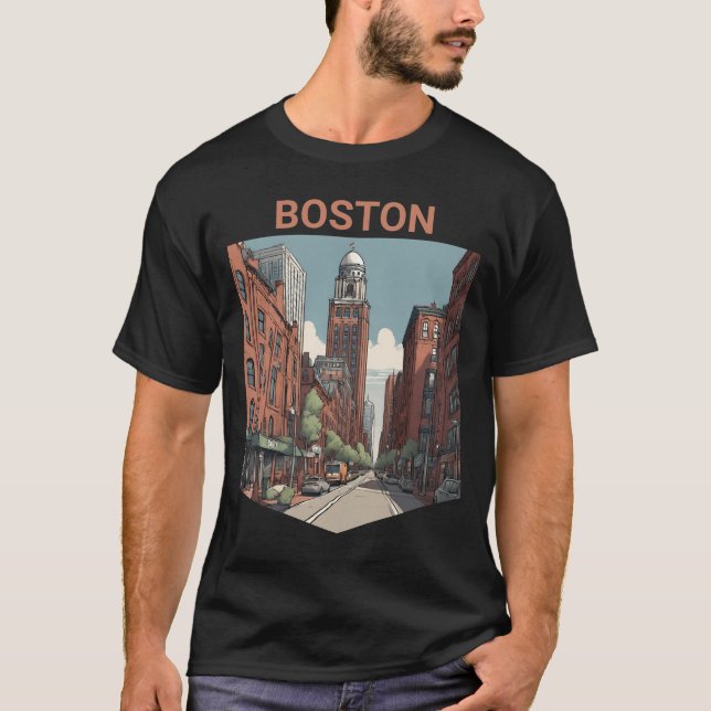 Boston Traveller - Eine tolle Geschenkidee T-Shirt (Vorderseite)