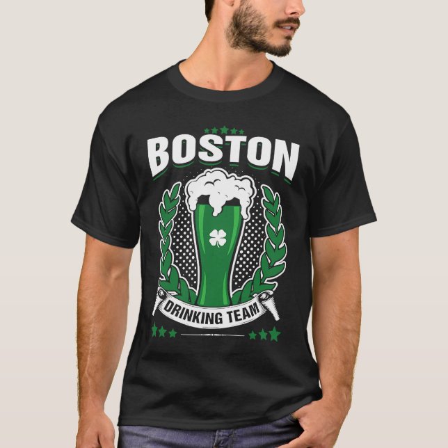 Boston Trinkteam St. Patrick's Day T-Shirt (Vorderseite)
