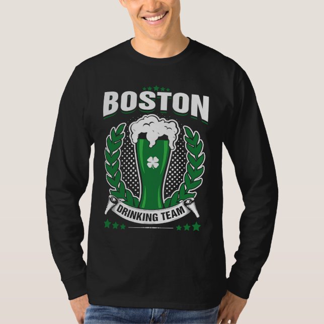 Boston Trinkteam St. Patrick's Day T-Shirt (Vorderseite)