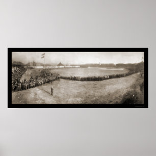 Boston u. NY Baseball-Foto 1904 Poster