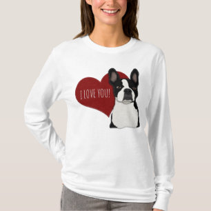Boston und der französische Mix Dog Niedliche Hu T-Shirt