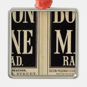 Boston- und Maine-Eisenbahn Silbernes Ornament