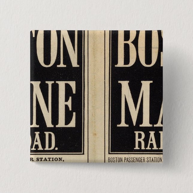 Boston und Maine Railroad Button (Vorderseite)