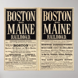 Boston und Maine Railroad Poster