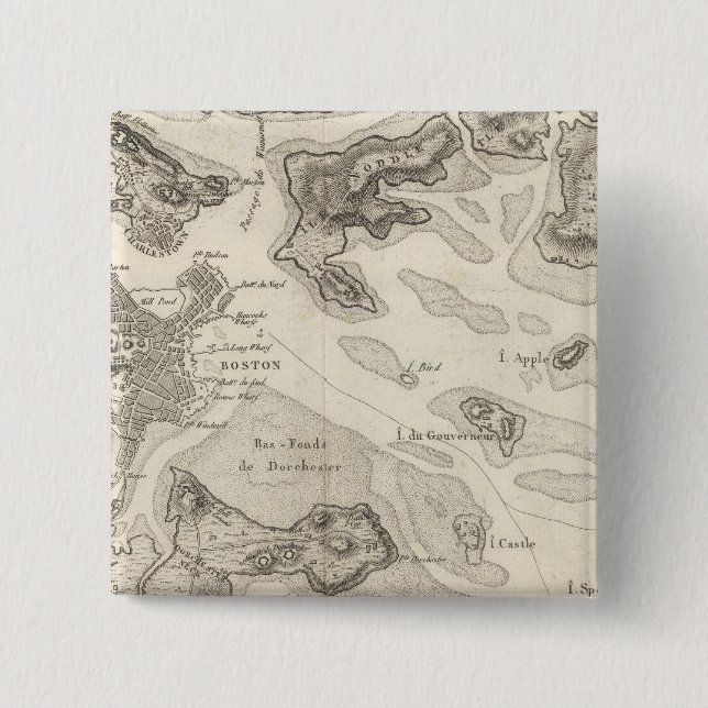 Boston und Umgebung Button (Vorderseite)