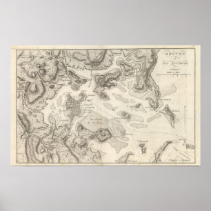 Boston und Umgebung Poster